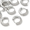 SHEGRACE Brass Micro Pave Cubic Zirconia Huggie Hoop Earrings XGRQ4G980-669P-1