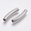Tarnish Resistant 304 Stainless Steel Tube Beads STAS-P196-21-2