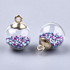 Glass Ball Pendants X-GLAA-T003-03A-2