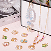 36Pcs 18 Styles Rack Plating Alloy Enamel Pendants FIND-SC0012-30-4