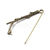 Alloy Tree Branch Safety Brooch Pin JEWB-WH0026-13AB-2