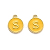 Golden Plated Alloy Enamel Charms X-ENAM-Q437-13S-1