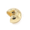 Brass Crimp Beads Covers KK-C156-08A-G-2