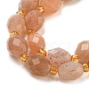 Natural Sunstone Beads Strands G-N342-59-4