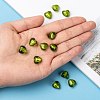 Handmade Silver Foil Glass Beads FOIL-R050-12x8mm-7-5