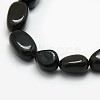 Natural Obsidian Nuggets Beads Strands G-L154-16-2