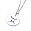 Non-Tarnish 304 Stainless Steel Pendant Necklaces NJEW-E147-08P-1
