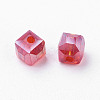 Electroplate Glass Beads X-EGLA-D018-4x4mm-M3-2