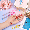 5Pcs 5 Colors Alloy & Iron Beadable Bar Keychain for DIY Crafts Jewelry Making KEYC-TA0001-28-7