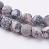 Natural Pink Zebra Jasper Beads Strands X-G-J376-46F-6mm-3