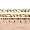 Fashionable 304 Stainless Steel Figaro Chain Necklaces for Men LS-STAS-A028-N017G-3