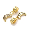 Rack Plating Brass Micro Pave Cubic Zirconia Charms KK-S398-01C-2