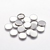 Tarnish Resistant Flat Round 304 Stainless Steel Plain Edge Bezel Cups Y-STAS-S028-29-1