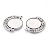 Non-Tarnish 304 Stainless Steel Rotatable Pendant Cabochon Settings STAS-N114-01P-2