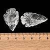 Natural Handmade Quartz Crystal Pendants G-K386-01-4