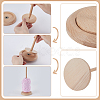 1Bag Rotatable Wooden Yarn Spinner for Knitting Ribbon Tape Rope AJEW-WR0003-57-3