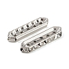 Brass Crystal Rhinestone Spacer Bars RB-T019-01A-P-2
