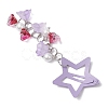 2Pcs Glass Beads and Alloy Star Snap Hair Clips PHAR-JH00123-5