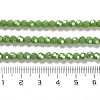 Electroplate Opaque Glass Beads Strands EGLA-A035-P4mm-A15-4
