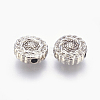 Tibetan Style Alloy Beads X-TIBEB-R022-P-FF-2