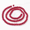 Natural Mashan Jade Round Beads Strands G-D263-4mm-XS31-3