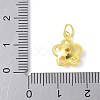 925 Sterling Silver Hollow Flower Charms STER-M093-03G-3
