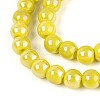 Electroplate Opaque Glass Beads Strands GLAA-T032-P6mm-AB16-3