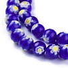 Round Millefiori Glass Beads Strands LK-P002-02-3
