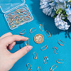 40Pcs 2 Colors Brass Earring Hooks KK-ME0002-46-3
