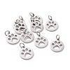 Non-Tarnish 304 Stainless Steel Pendants STAS-Q201-T455S-1