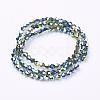 Electroplate Glass Beads Strands EGLA-S057-3-2