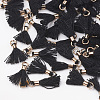 Polycotton(Polyester Cotton) Tassel Pendant Decorations FIND-S275-G-M-3