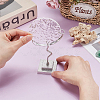 Moon Shaped Alloy Crystal Ball Holder PALLOY-WH0816-007S-3