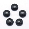 Natural Dyed & Heated Black Agate Cabochons G-P393-R02-12mm-1