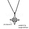 Witch Knot 304 Stainless Steel Hollow Pendant Necklaces for Women FS-WGCB0A9-10-1