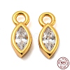 Real 18K Gold Plated 925 Sterling Silver Charms STER-K176-03B-G-1