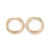 Brass Huggie Hoop Earrings KK-D063-04LG-1
