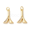 Rack Plating Eco-friendly Brass Micro Pave Clear Cubic Zirconia Pendants KK-D072-01G-A-NR-1