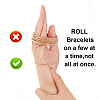 50 Strands Spring Bracelets TWIR-BC0001-53-3