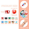 100Pcs 10 Colors Transparent Glass Beads Strands GLAA-TA0001-40-4