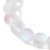 Beach Dolphin Dyed Synthetic Turquoise Bead Bracelets BJEW-JB10252-03-3