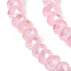 Baking Electroplate Glass Beads Strands DGLA-A039-J2MM-B15-3