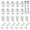 40Pcs 316 Stainless Steel Clip-on Earring Findings STAS-UN0063-37-1
