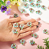 20pCS Printed Opaque Acrylic Beads OACR-TA0004-75A-6