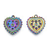 304 Stainless Steel Pendant Rhinestone Settings STAS-N098-209M-1