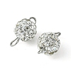 Polymer Clay Rhinestone Connector Charms PALLOY-YW0001-41-2