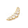 Brass Micro Pave Cubic Zirconia Pendants KK-Z128-01G-2