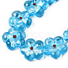 Handmade Silver Foil Lampwork Beads Strands FOIL-T004-03D-3