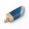 Natural Druzy Agate Pendants G-Q494-18-3