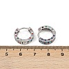 Brass Micro Pave Colorful Cubic Zirconia Hoop Earrings EJEW-S277-09P-B-5